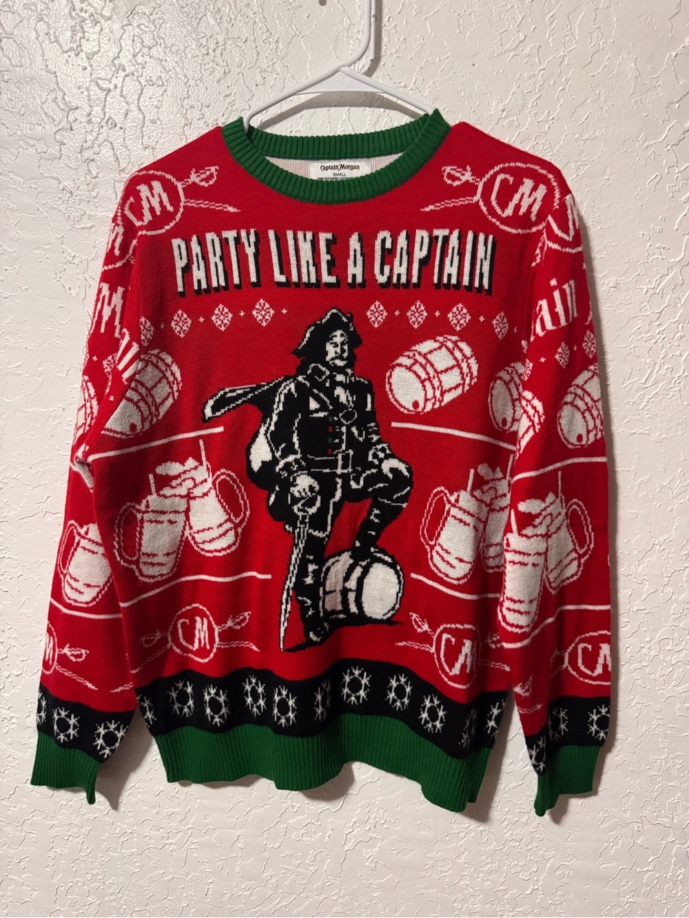 Captain Morgan "Party Like a Captain" Ugly Christmas Sweater